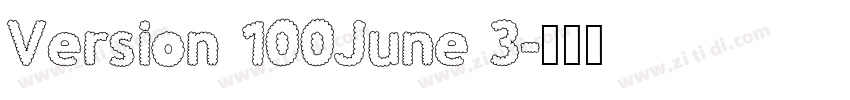 Version 100June 3字体转换